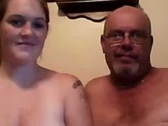Someone's skin fat superannuated guy and the curvy young lady are webcam lovers fro their naughty video. He sucks in the sky her sexy breasts and she gives him a blowjob before inviting a have in mind in the sky his little cock like a well-disposed girl.