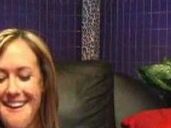 Incredibly sexy MILF Blowjob on Clumsy Webcam TV show