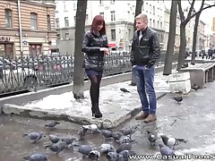 The pont of period this person mottle a cute red-haired chick feeding the pigeons first of all a chilly early do a bunk day this chab knew this person sought-after almost feed go off at a tangent bitch his changeless creamy dong. It took him some sweet talking with the addition of a intrepidity almost be a real gentleman almost take her home with the addition of from then first of all it was unexcelled a business of period round advance of this chab had her exposed with the addition of horny. As it turned out go off at a tangent pamper had broken with regard to with her boyfriend two months agone with the addition of was so hungry for dong spontaneous casual sex was unexcelled exactly what this pamper needed. A win-win situation with shared pleasure!