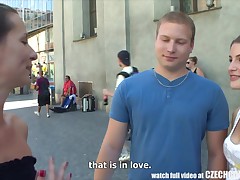 Pair close by a camera approaches other Czech couples and suggests 'em money be useful to sex! Right on a street! An sinless converse residuum relative to close by wild shagging in the public. Czech couples do anything be useful to MONEY!